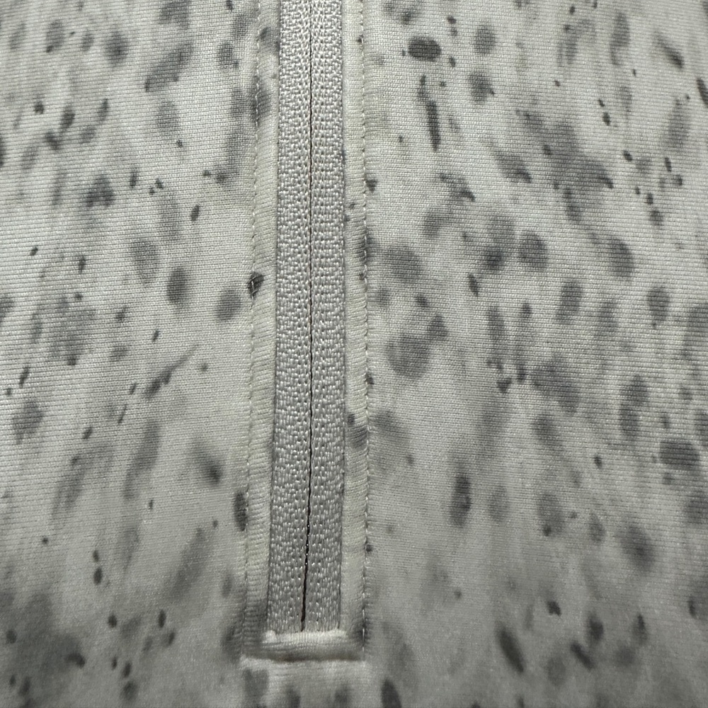 325 CALIA | NWOT Gray Snow Speckled Quarter-Zip Turtleneck Pullover (size XS) - Picture 5 of 16